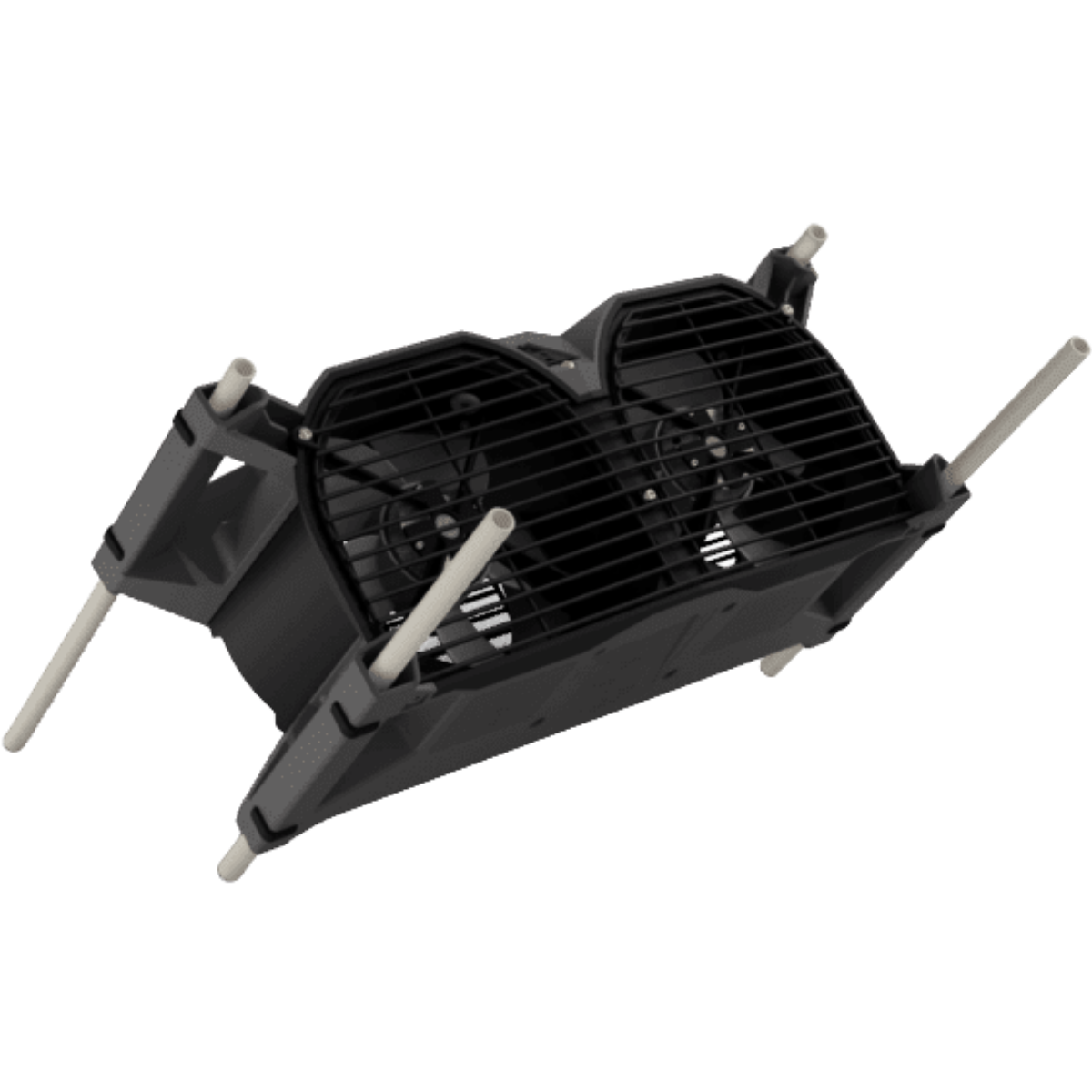 Quest F10 High-Efficiency 1015 CFM Air Mover - Angle With Poles