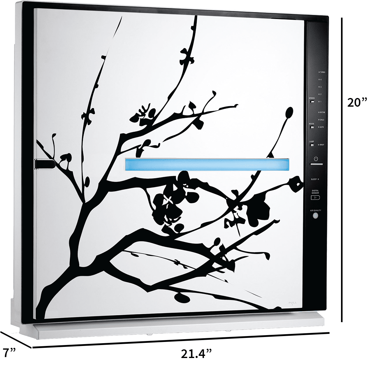 Rabbit Air MinusA2 Artist Series HEPA Air Purifier (SPA-780A) - Cherry Blossom - Dimensions