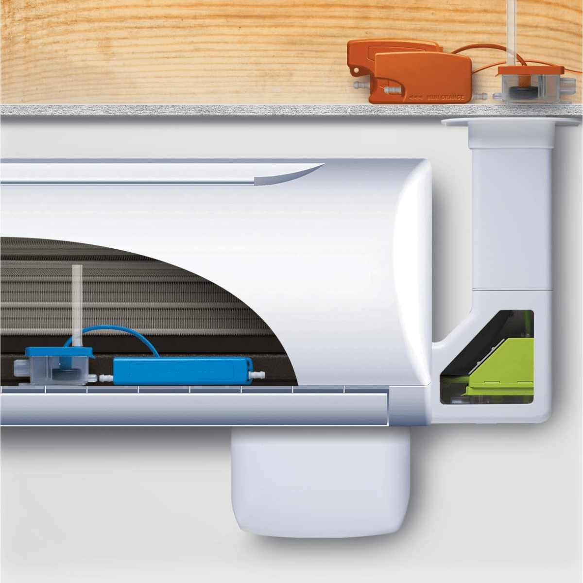 RectorSeal Aspen Mini Univ Pump 110-250V Orange - Lifestyle