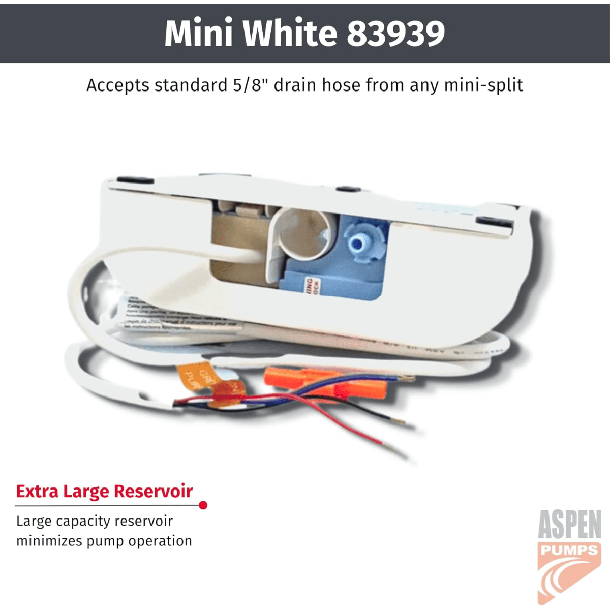RectorSeal Mini White Mini Split Pump Kit - Infographic 3