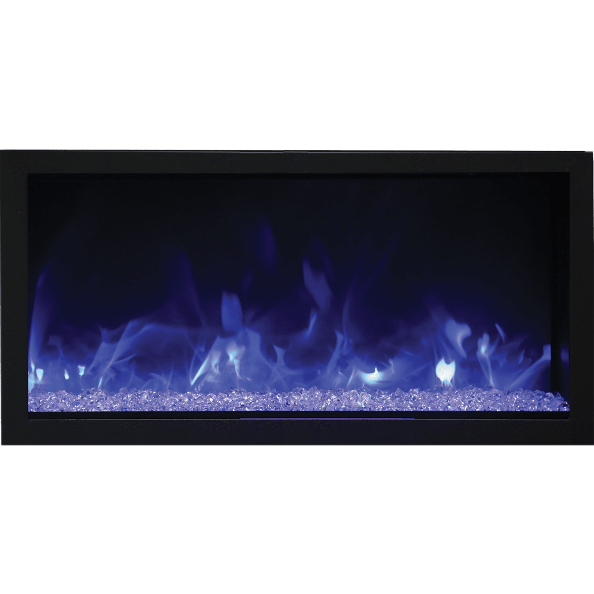 Remii Extra Tall Indoor/Outdoor Built-In Electric Fireplace - 45-Inch Blue Flame with Glass