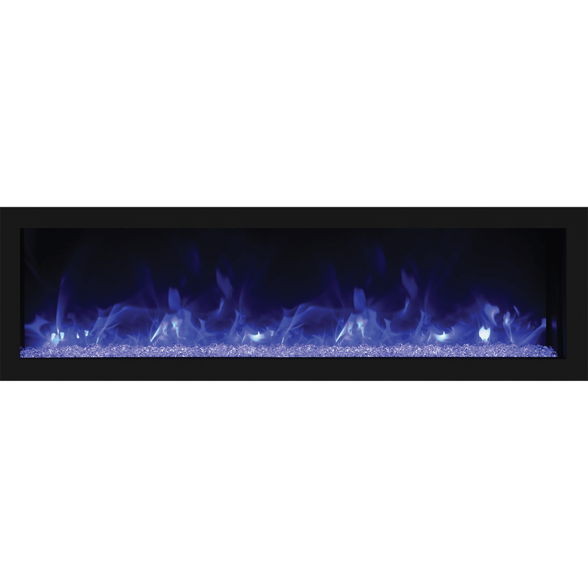 Remii Deep Indoor/Outdoor Built-In Electric Fireplace - 55-Inch Blue Flame
