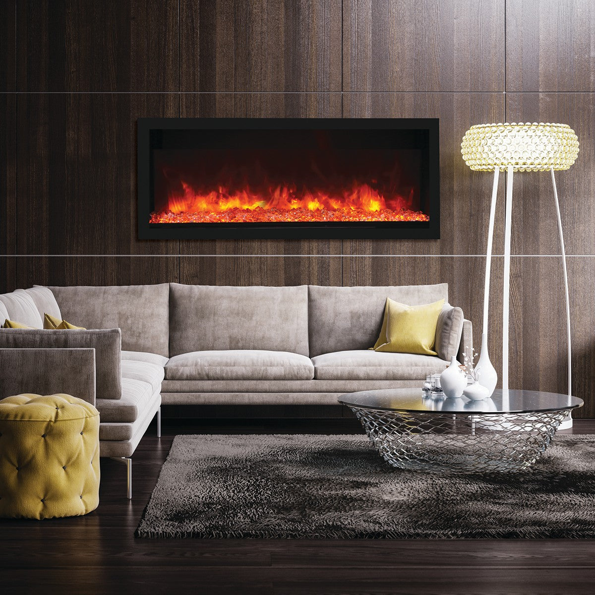 Remii Extra Tall Indoor/Outdoor Built-In Electric Fireplace