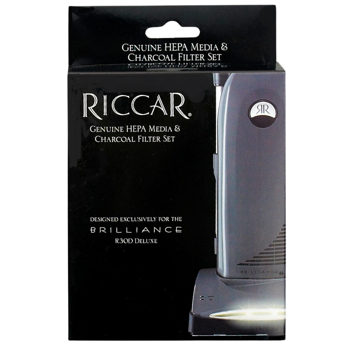 Riccar HEPA and Foam Charcoal Filter Set for Tandem Air Deluxe Vacuum - Box