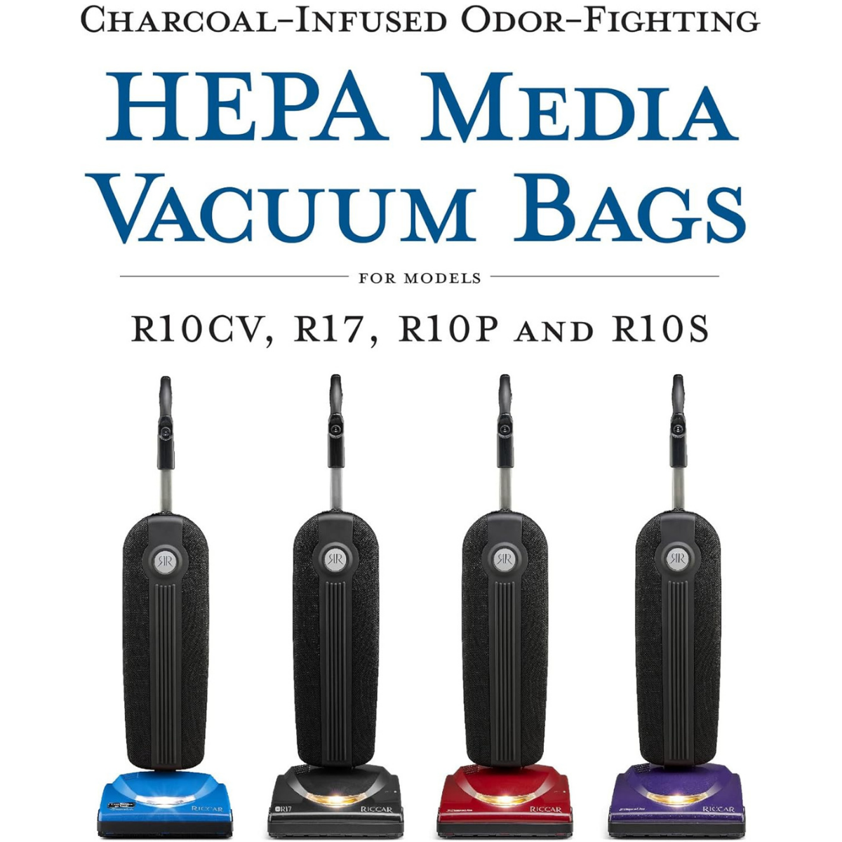 Riccar SupraLite Charcoal-Lined HEPA Bags - Pack - Infographic 1