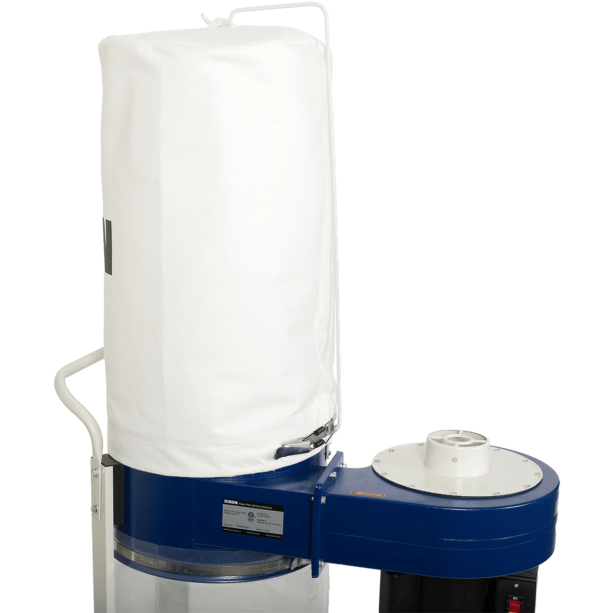 Rikon 60-100 1HP Dust Collector - angle 2