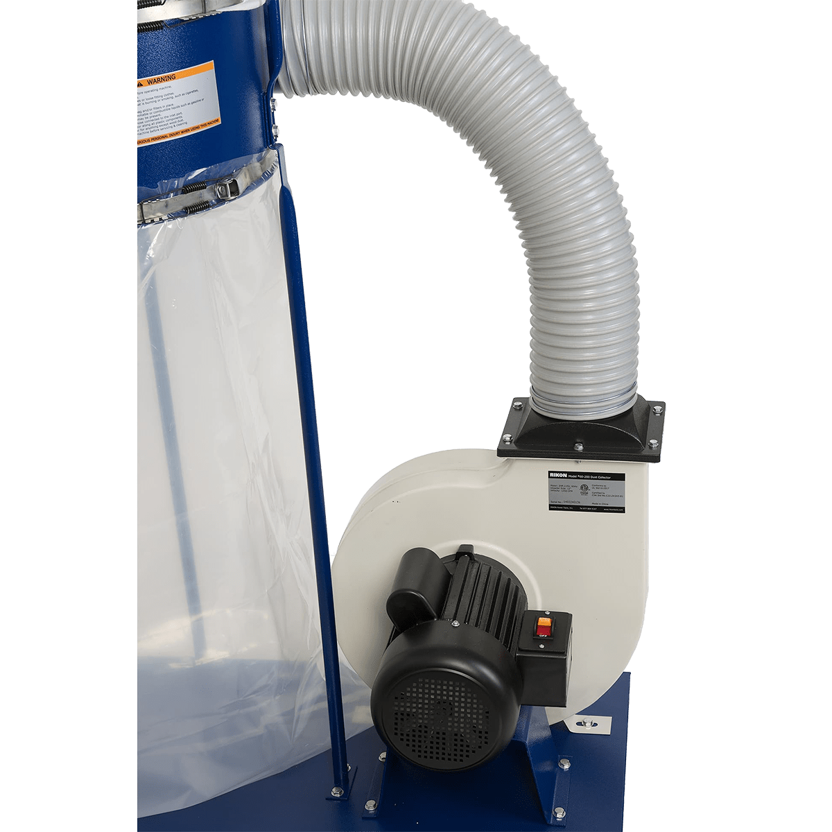 Rikon 60-200 2HP Portable Dust Collector - closeup 3