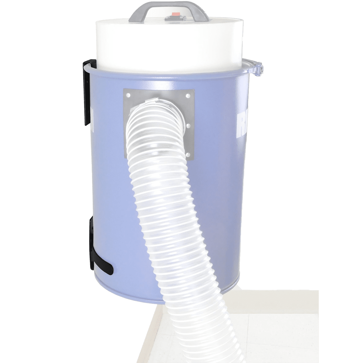 Rikon 63-110 Dust Extractor 12 Gallon Capacity w/ Wall Mount - hookup