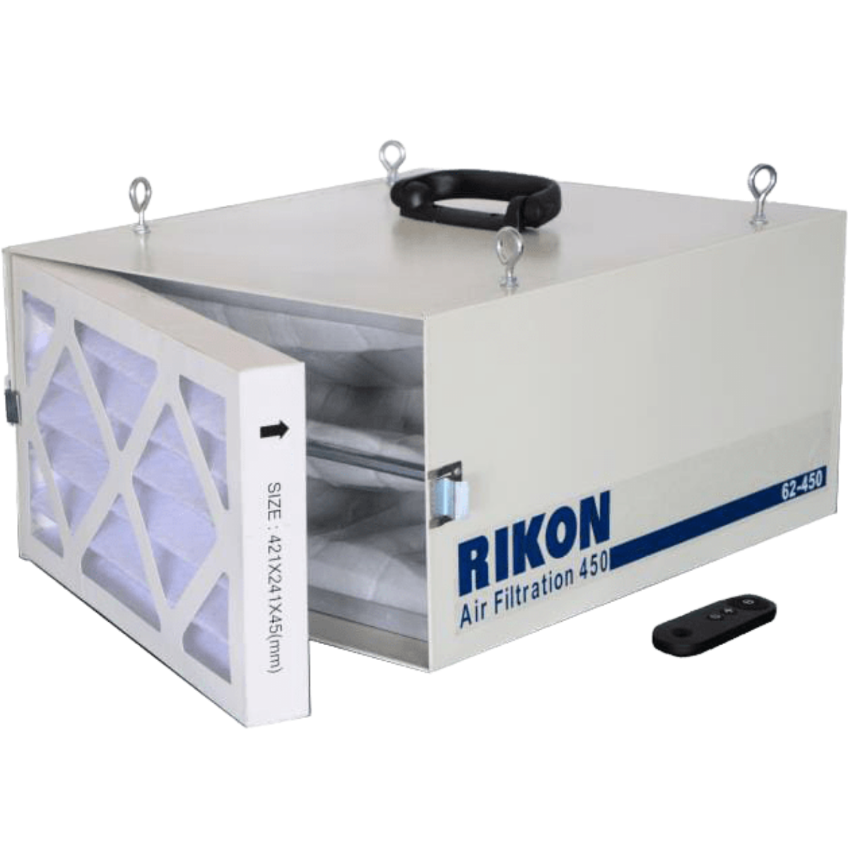 Rikon Model 62-450 Air Filtration System - open