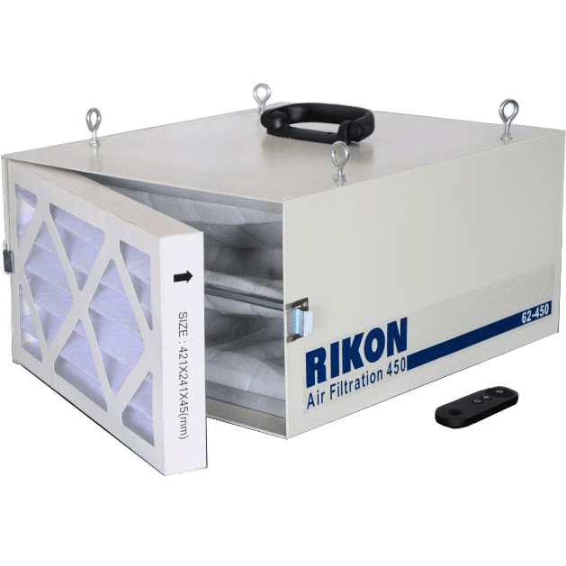 Rikon Model 62-450 Air Filtration System - open