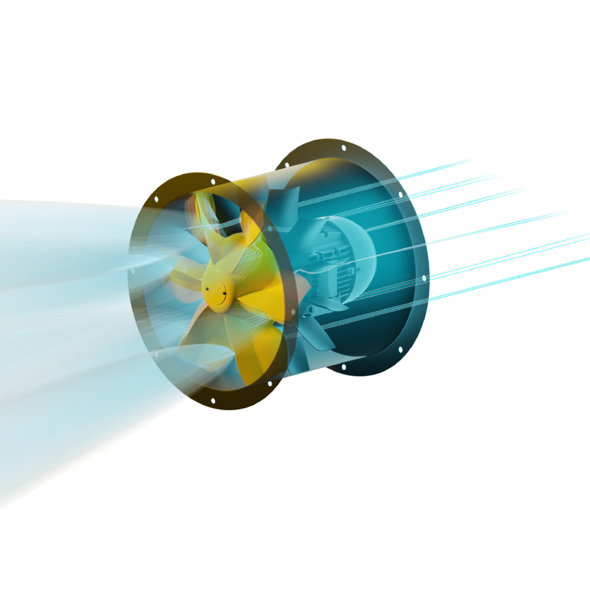 Ruck Air Movement Axialine Tubeaxial Fan - Lifestyle 1