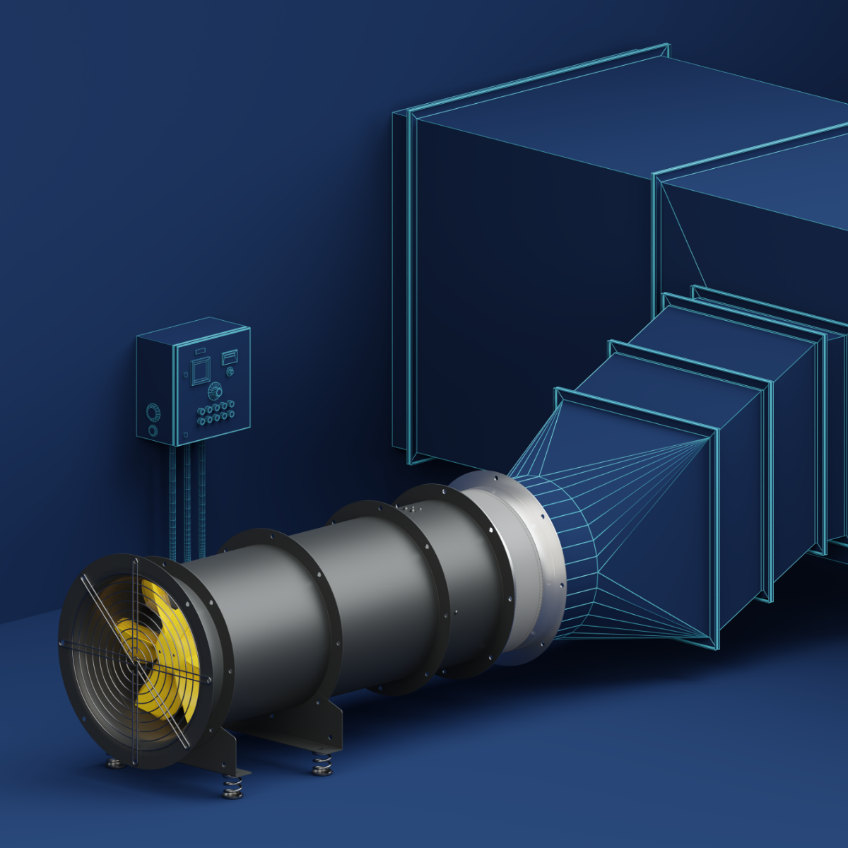 Ruck Air Movement Axialine Tubeaxial Fan - Lifestyle 3