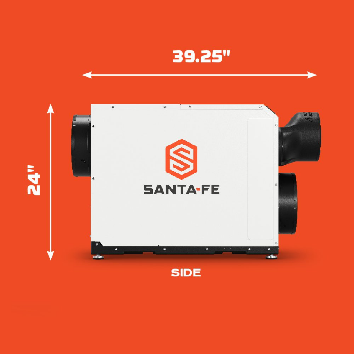 Santa Fe Ultra V100/V125 Ventilating Dehumidifier - Dimensions 1