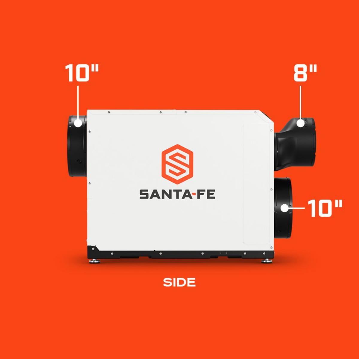 Santa Fe Ultra V100/V125 Ventilating Dehumidifier - Dimensions 4