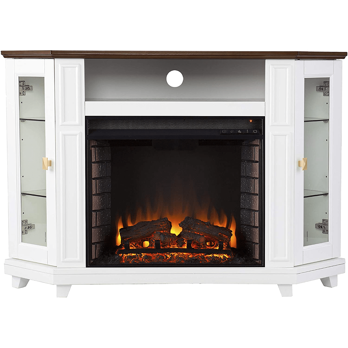 Southern Enterprises Dilvon Electric Fireplace TV Stand