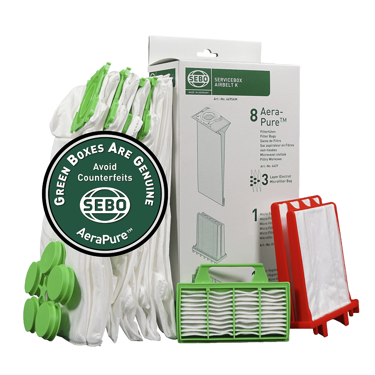 SEBO 6695AM Service Box for K-Series Vacuums