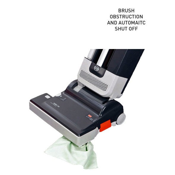 SEBO 300 & 350 Mechanical Upright Vacuum Cleaner with Oversized Filter Bag and 3-Step Filtration - Auto Shutoff