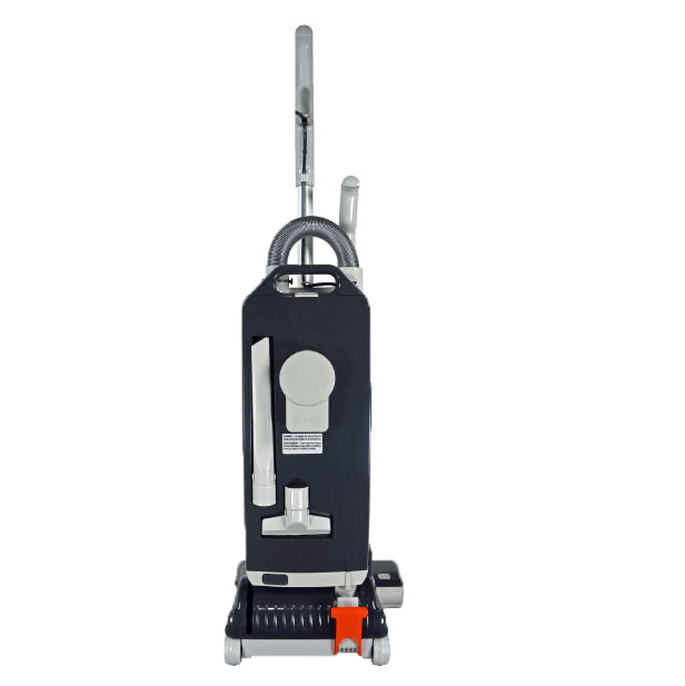SEBO 300 & 350 Mechanical Upright Vacuum Cleaner with Oversized Filter Bag and 3-Step Filtration - Back View