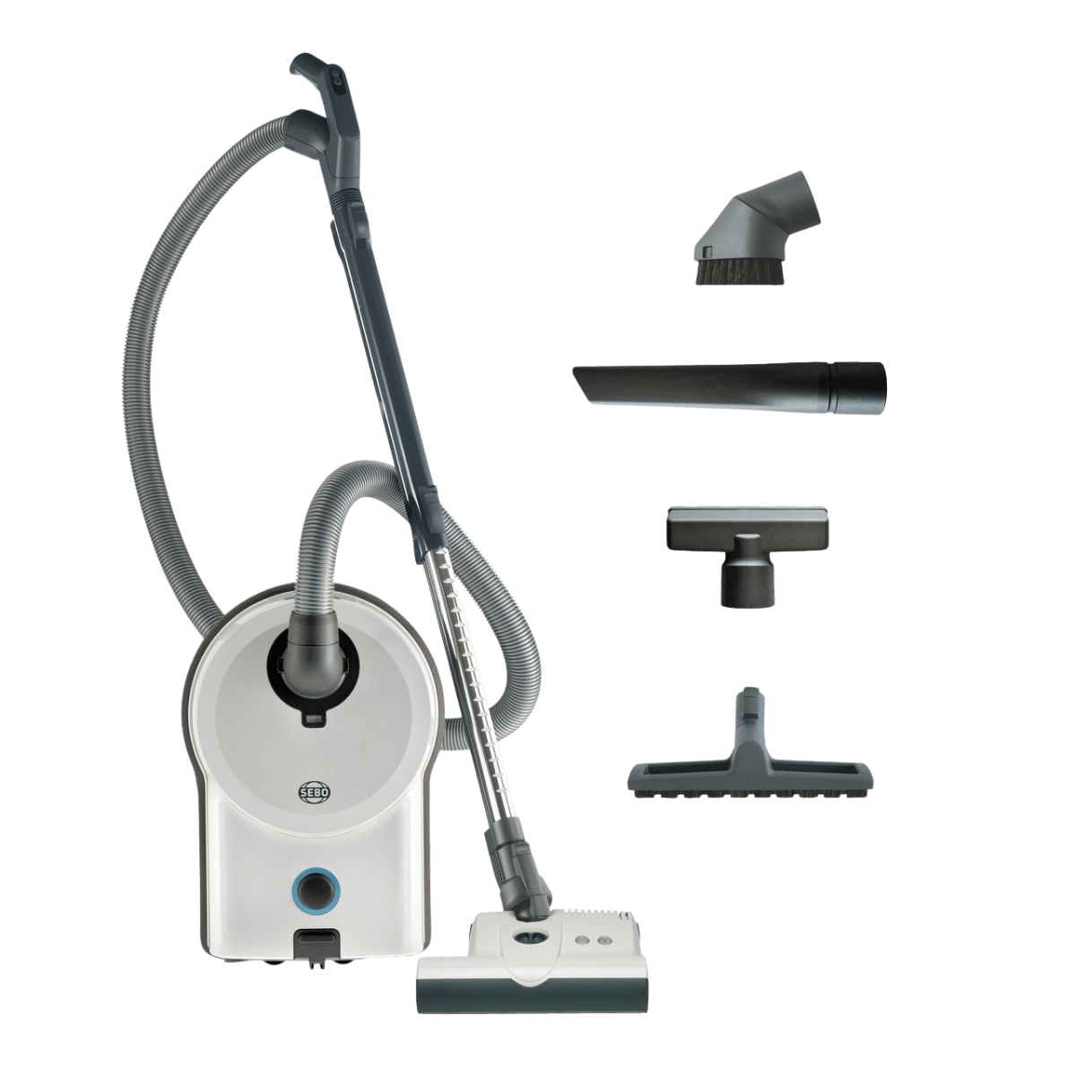 SEBO AIRBELT D4 Premium Canister Vacuum with Parquet Brush - w/ Accessories