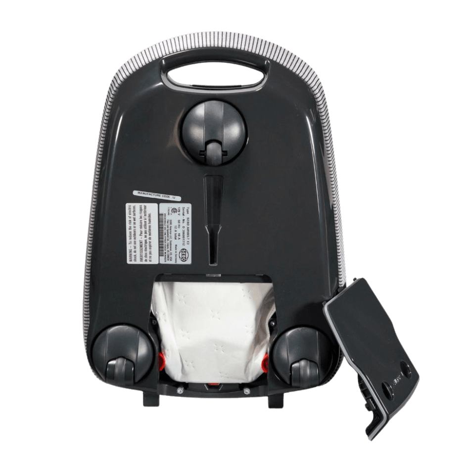 SEBO AIRBELT E2 Turbo Canister Vacuum with Air-Driven Turbo Head Brushroll - Back