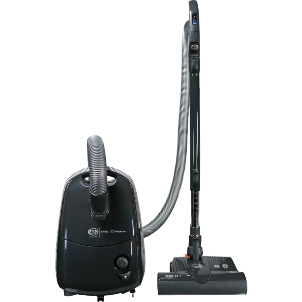 SEBO AIRBELT E3 Premium Canister Vacuum with Dual-Control Handle and Commercial-Quality ET-1 Electric Powerhead
