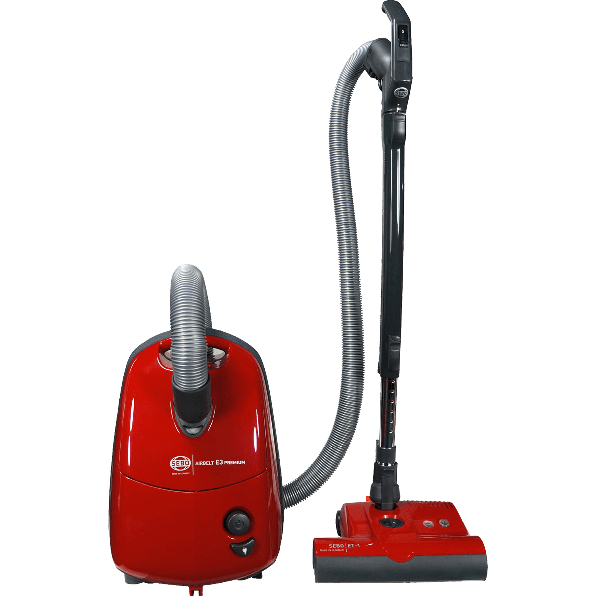 Sebo Airbelt E3 Premium Canister Vacuum - Red