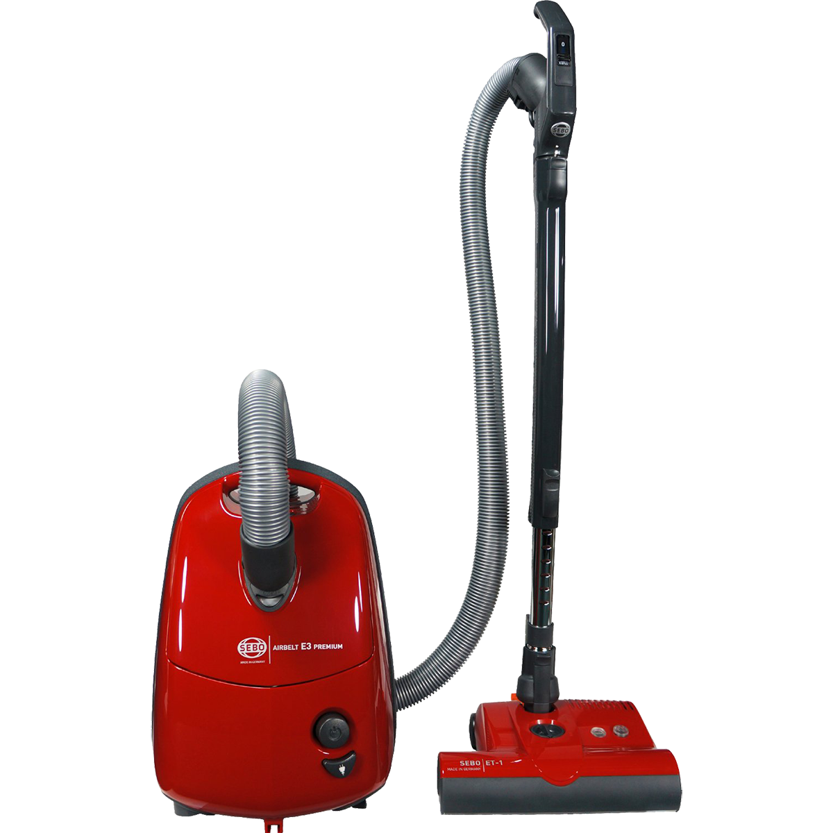 Sebo Airbelt E3 Premium Canister Vacuum - Red