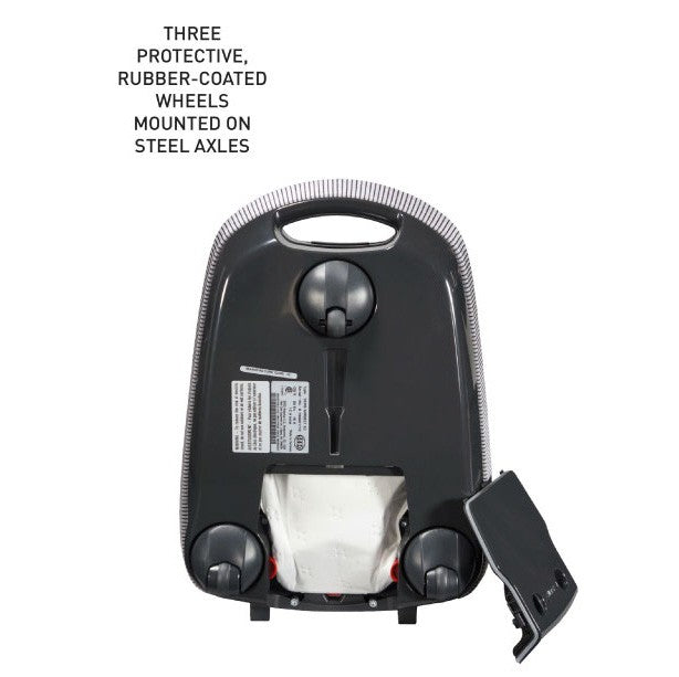 SEBO AIRBELT E3 Premium Canister Vacuum with Dual-Control Handle and Commercial-Quality ET-1 Electric Powerhead - Wheels