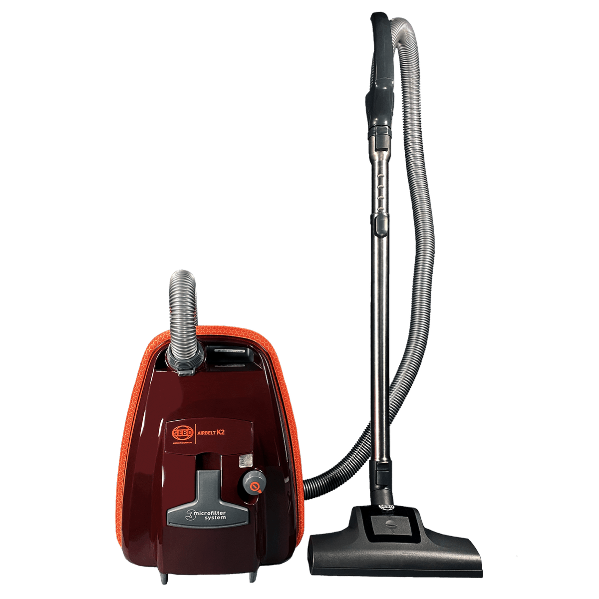 SEBO AIRBELT K2 Canister Vacuum Black Cherry - Main