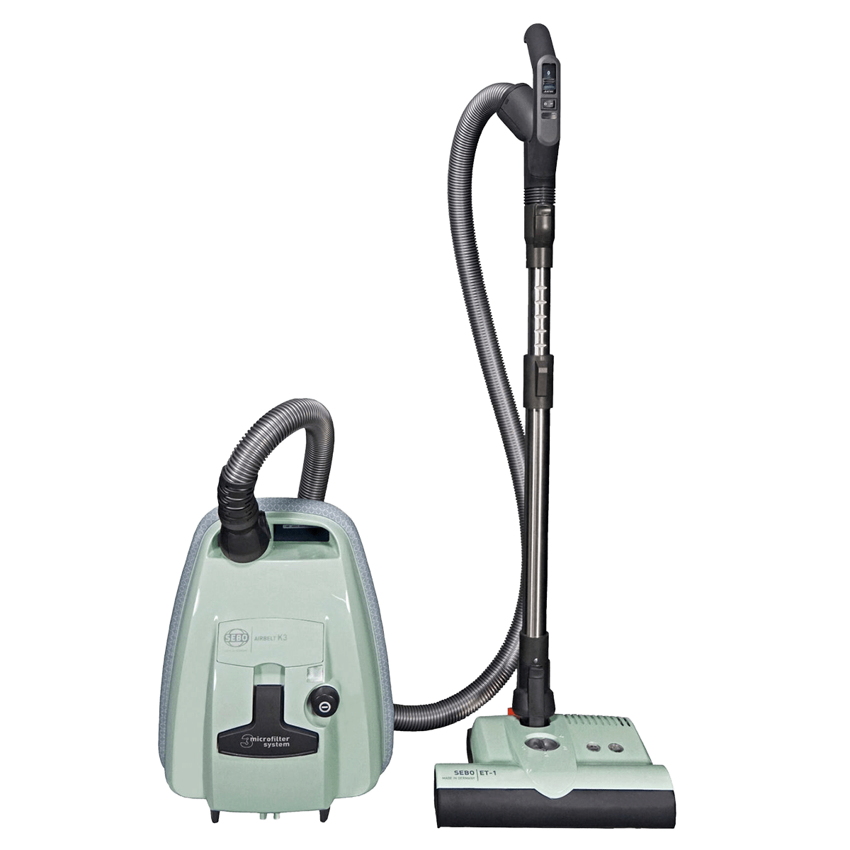 SEBO AIRBELT K3 Premium Canister Vacuum Cleaner - Pastel Mint