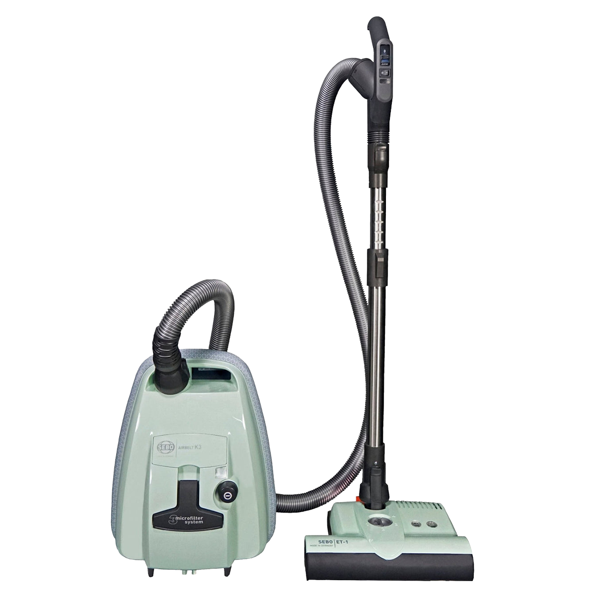 SEBO AIRBELT K3 Premium Canister Vacuum Cleaner - Pastel Mint