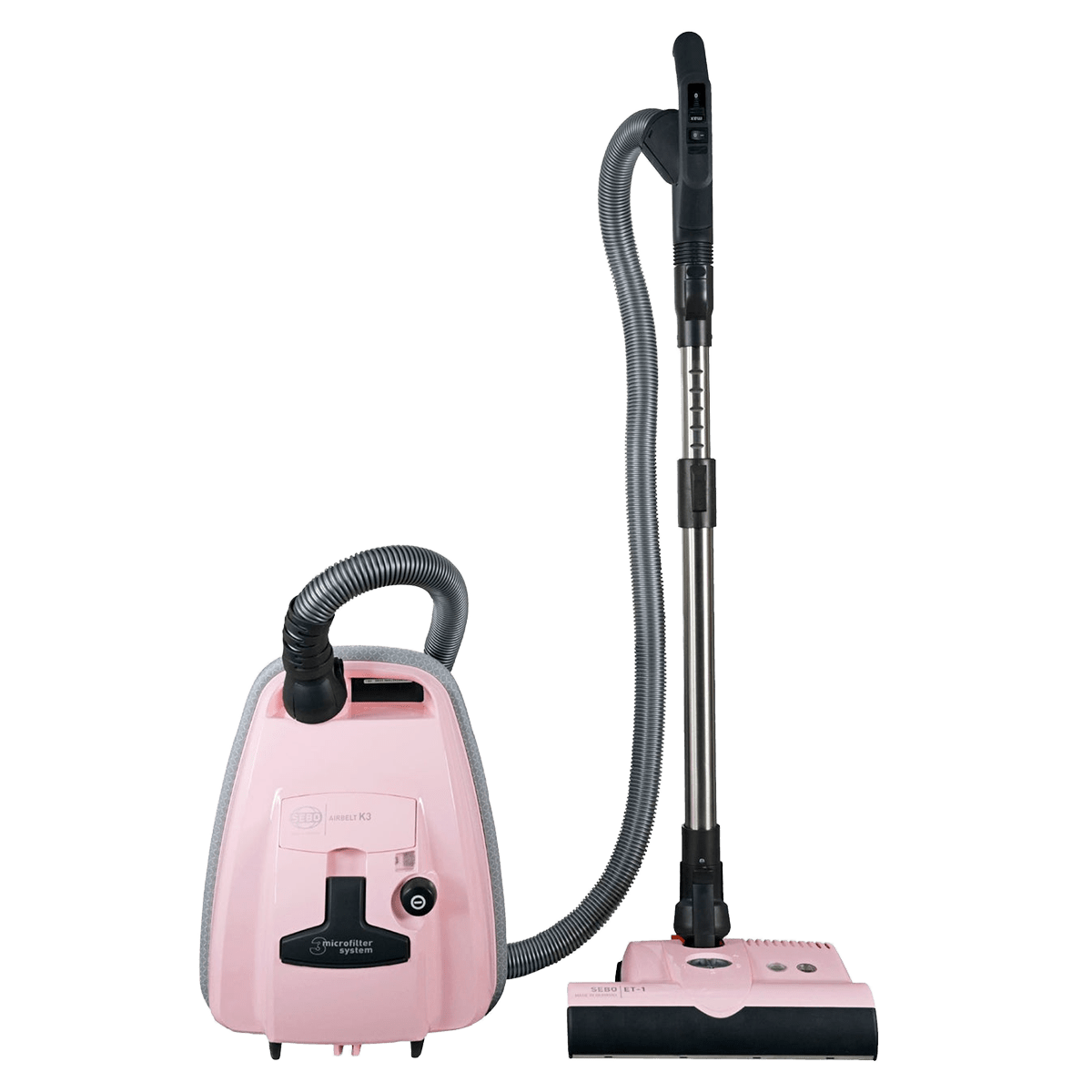 SEBO AIRBELT K3 Premium Canister Vacuum Cleaner - Pastel Pink