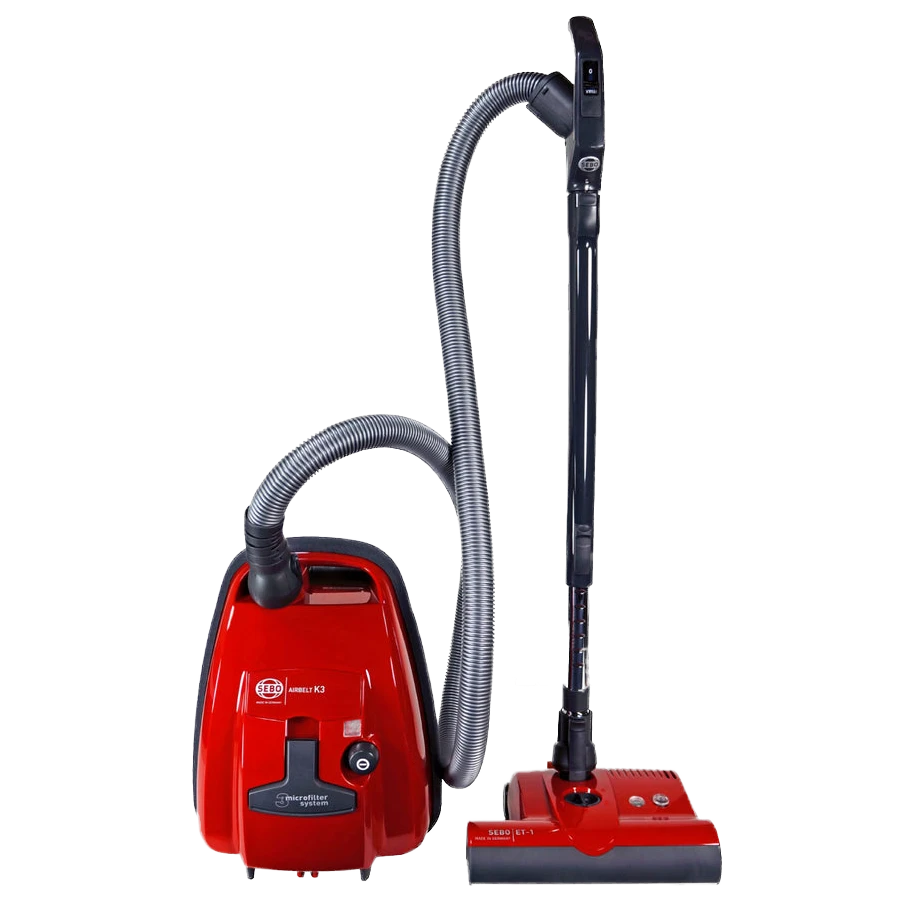 SEBO AIRBELT K3 Premium Canister Vacuum Cleaner - Red