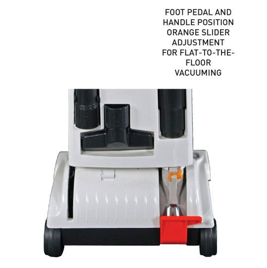 SEBO Automatic X4 Boost Upright Vacuum with Two Brush Roller Modes - Rear