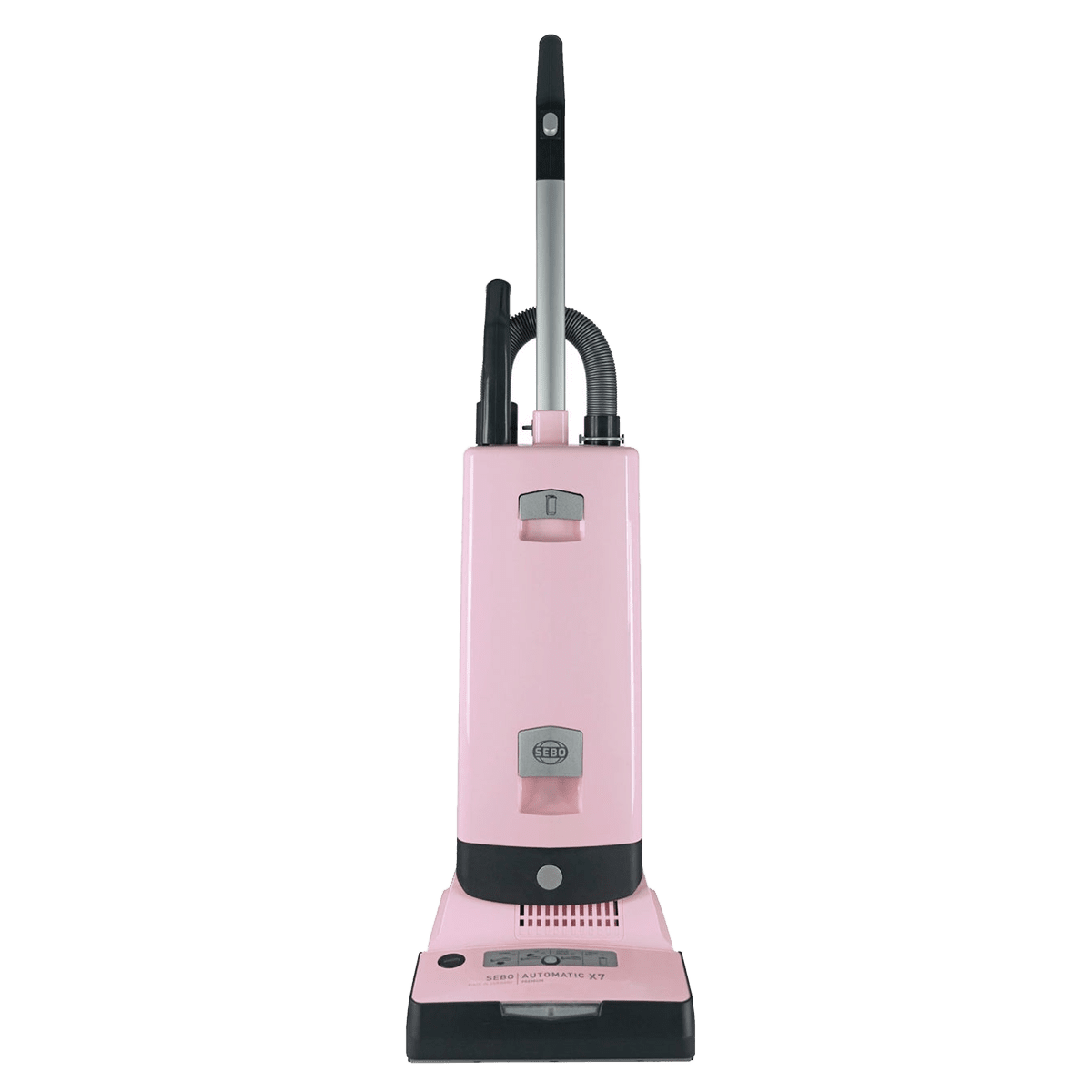 SEBO Automatic X7 Premium Upright Vacuum Cleaner with Two Brush Roller Modes and Oversized Filter Bag Pastel Pink - Main