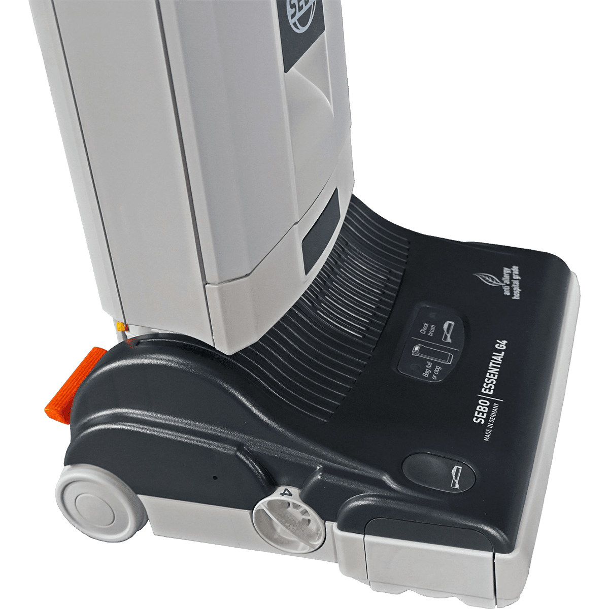 SEBO Essential G4 Upright Vacuum Cleaner - 4- levels of height adjustment settings