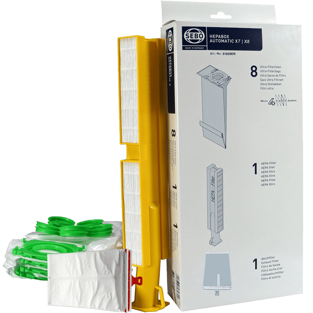 Sebo Hepa Service Box X7/X8 51829AM