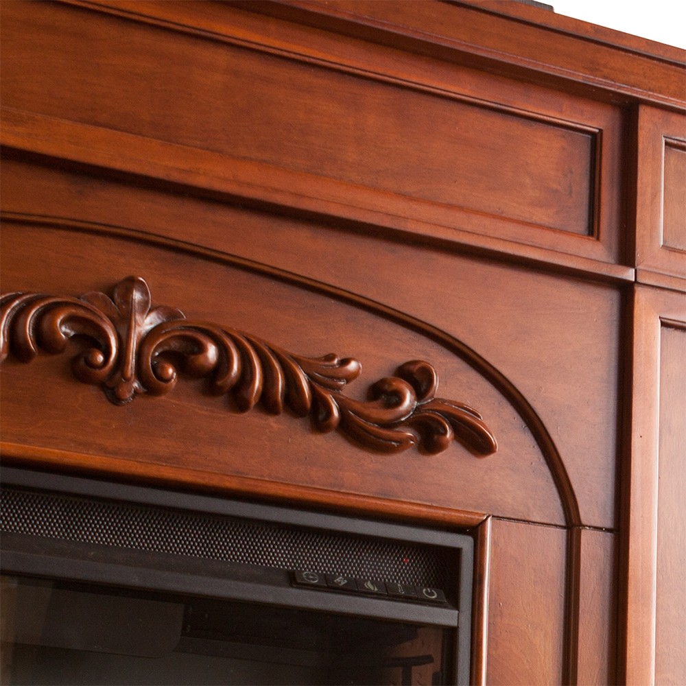 Southern Enterprises (SEI) Chantilly Fireplace with Bookcases Mantel Detail