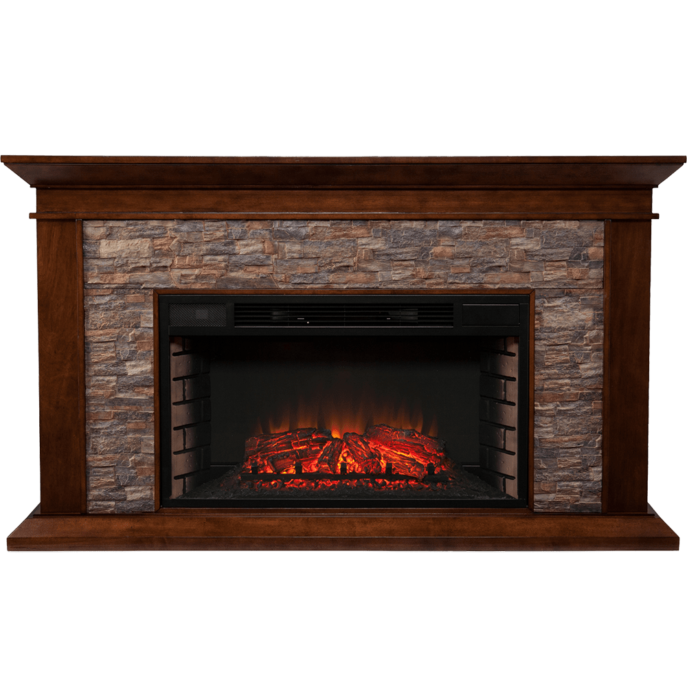 Southern Enterprises (SEI) Canyon Heights Simulated Stone Fireplace