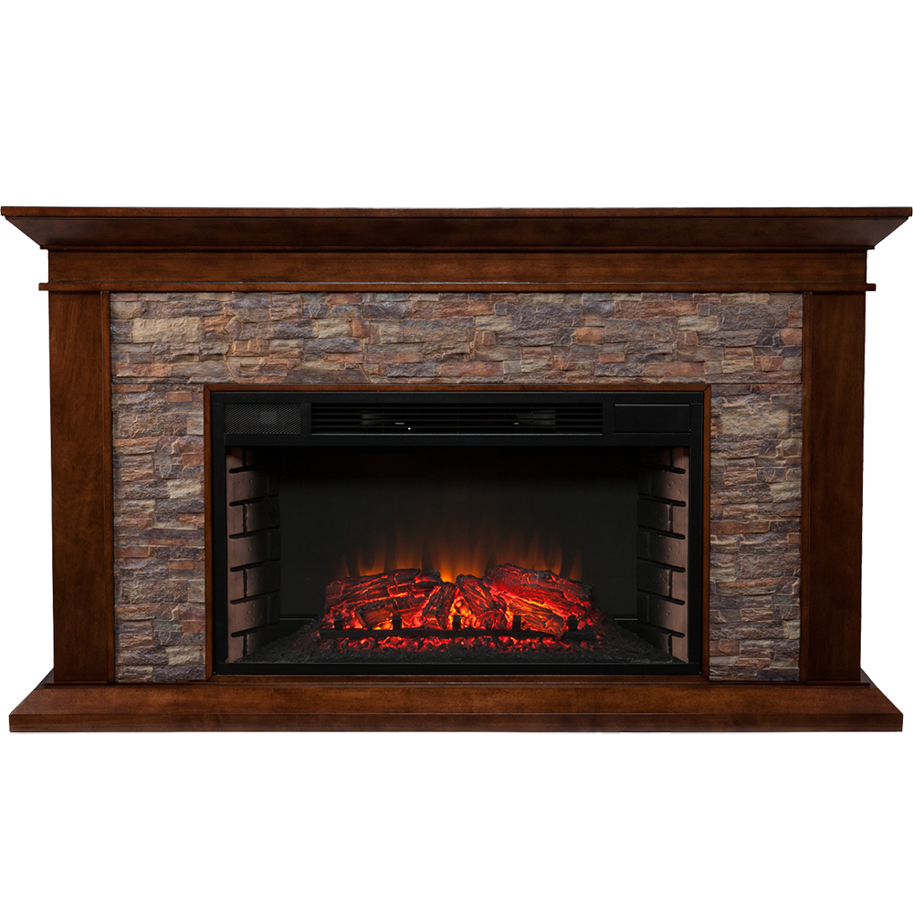Southern Enterprises (SEI) Canyon Heights Simulated Stone Fireplace