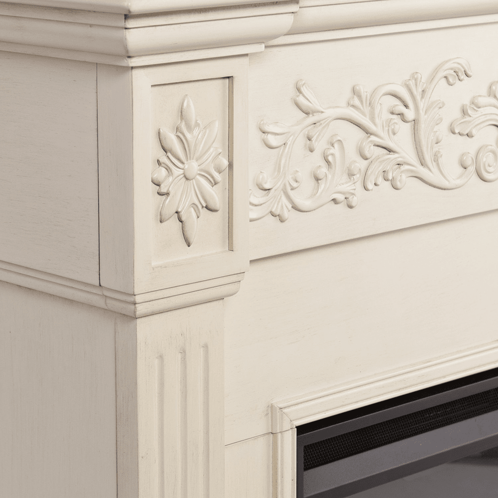 Southern Enterprises (SEI) Calvert Electric Fireplace - Ivory detail