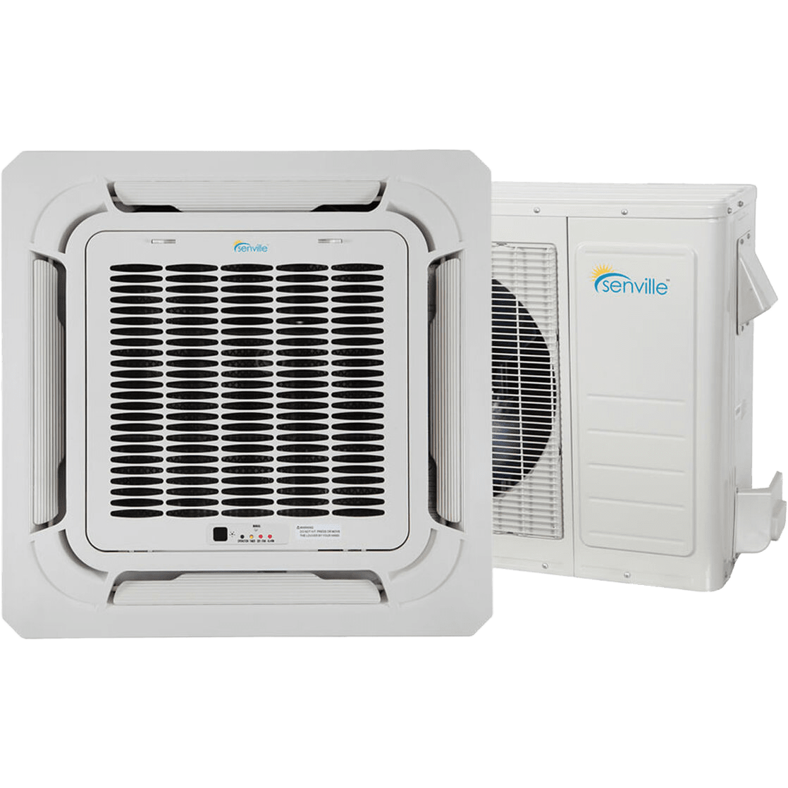 Senville 9,000 BTU Ceiling Cassette Mini Split Heat Pump - Main