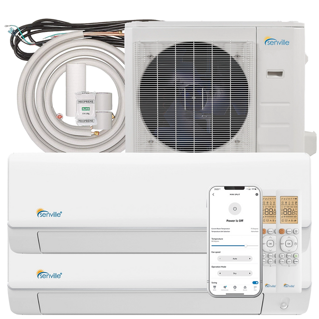 Senville 18,000 BTU Dual Zone Mini Split w/ Heat Pump - Main