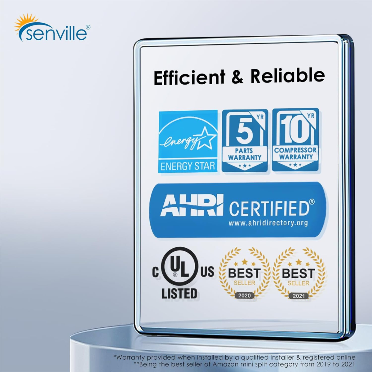 Senville Aura Mini Split Heat Pump w/Wi-Fi - Infographic 6