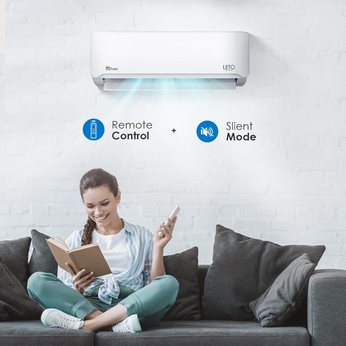 Senville Leto Mini Split Heat Pump w/ Wi-Fi - Infographic 3