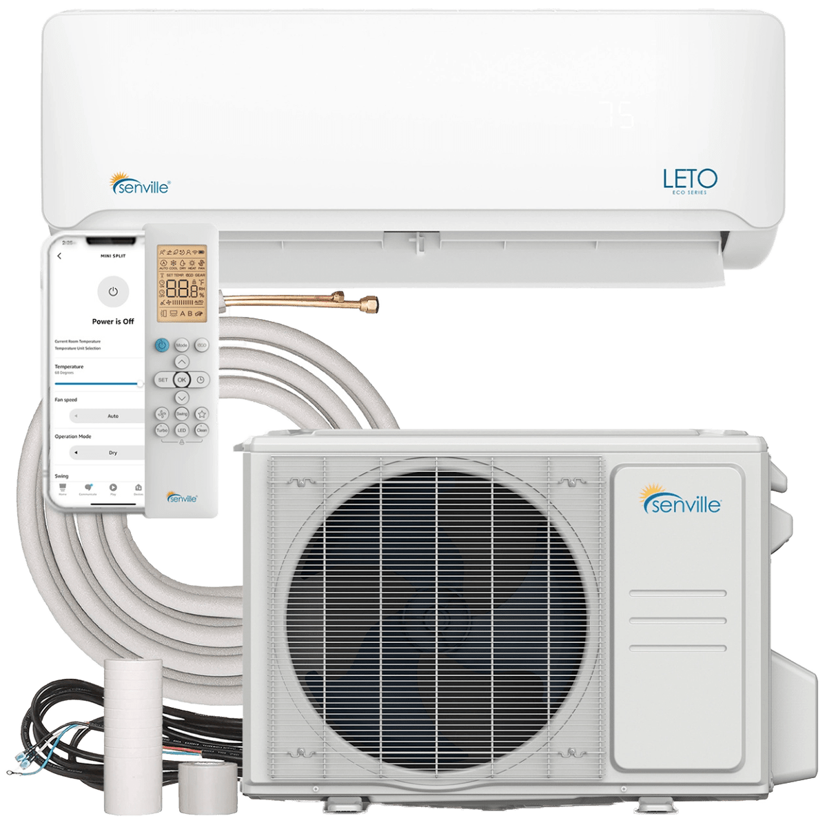 Senville Leto 36,000 BTU Mini Split Heat Pump w/ Wi-Fi