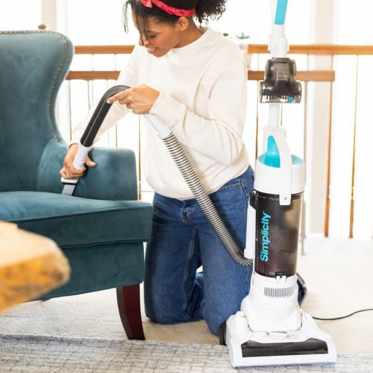 Simplicity Clean Air Bagless Pet Upright Vacuum - Lifestyle