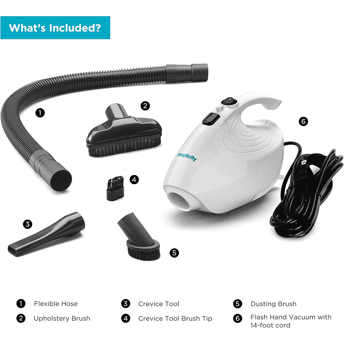 Simplicity Flash Micro Handheld Vacuum - Infographic 6