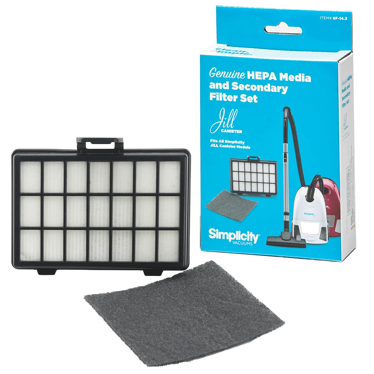 Simplicity Jill HEPA Media and Secondary Filter Set - Main