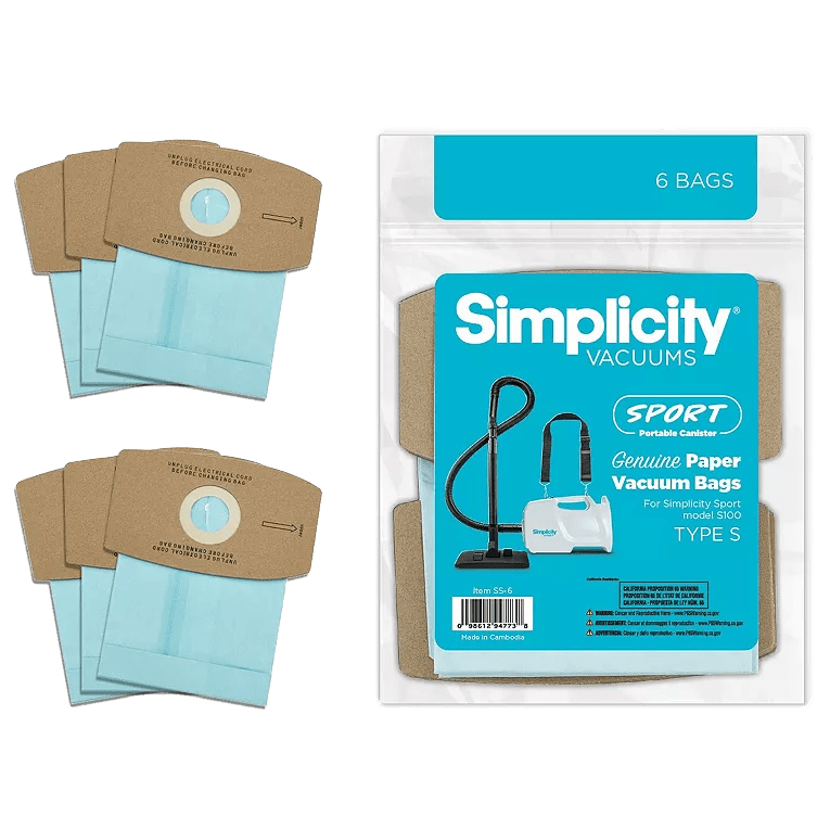 Simplicity S100 Sport Paper Bags 6-Pack - Main